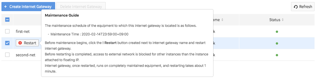 Internet gateway maintenance image 002