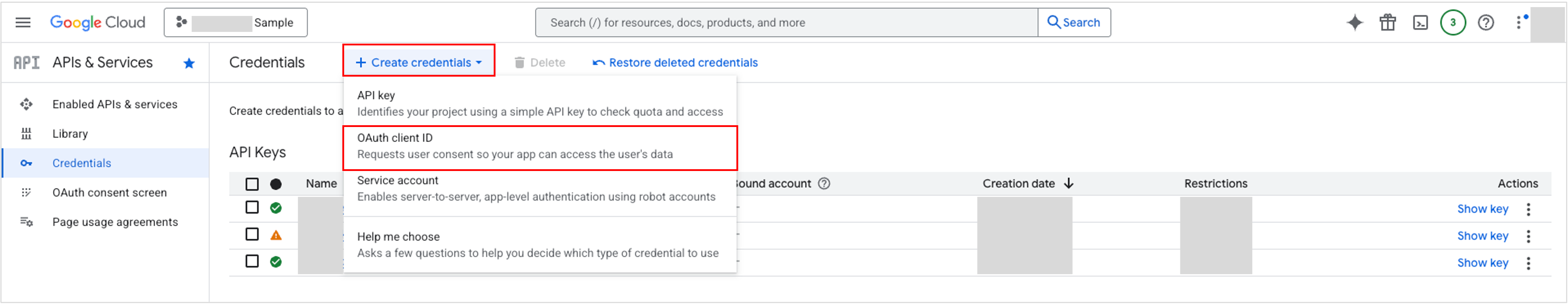 Link a Google Cloud Project