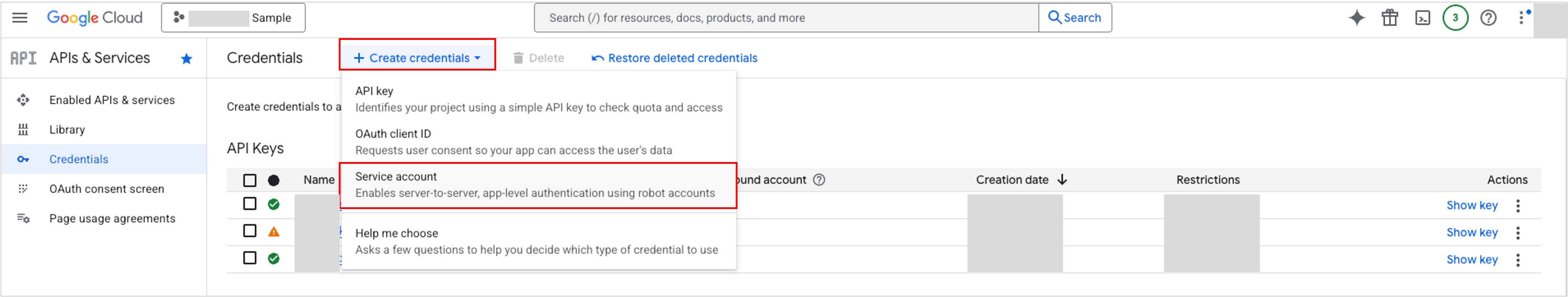 Link a Google Cloud Project