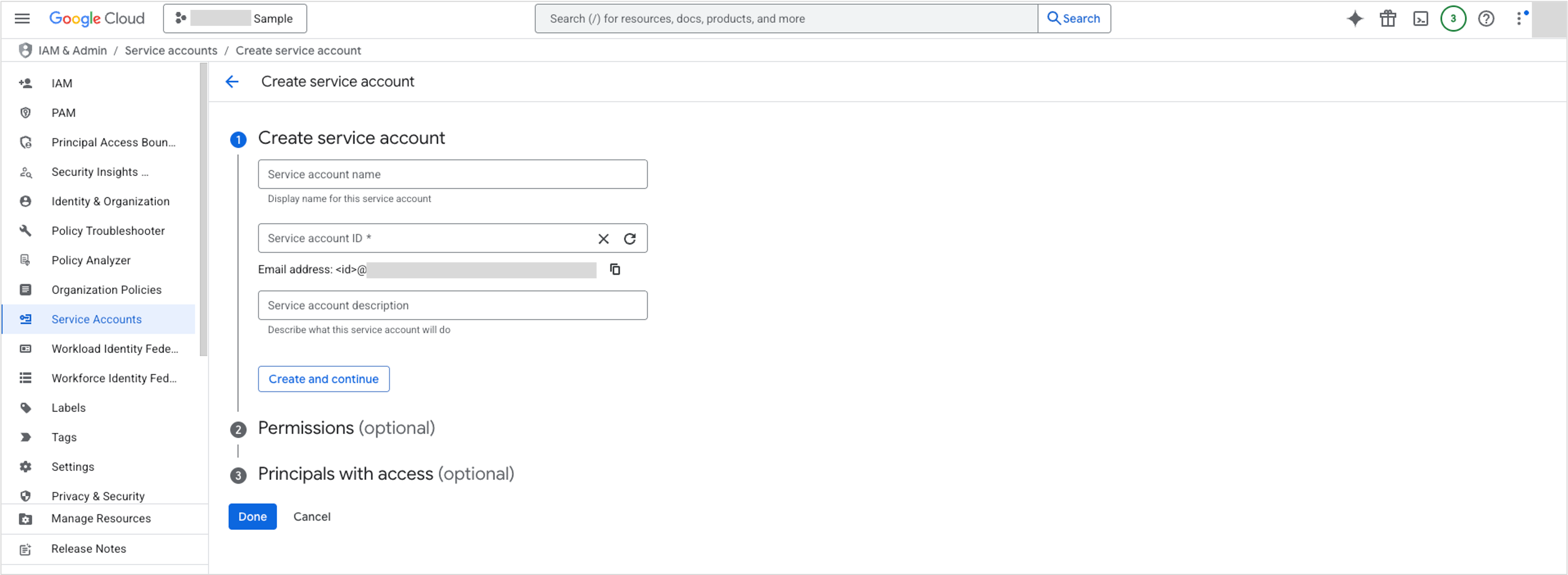 Link a Google Cloud Project