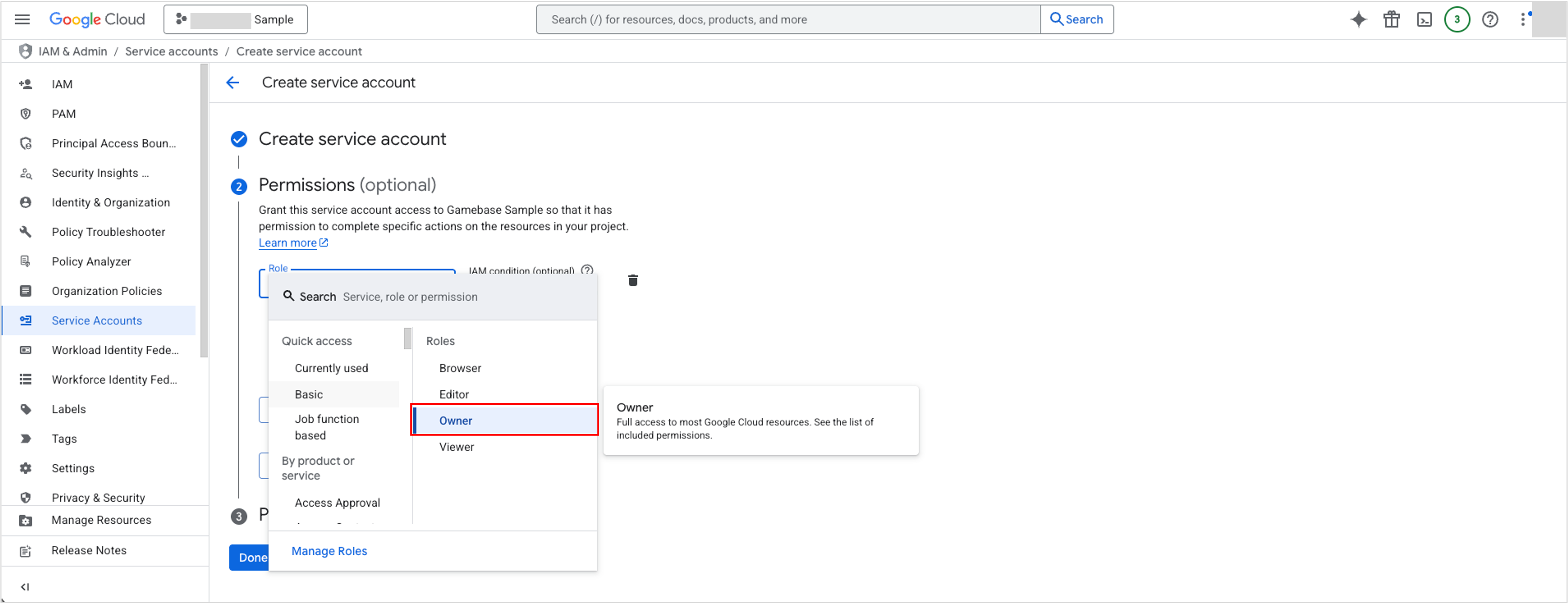 Link a Google Cloud Project